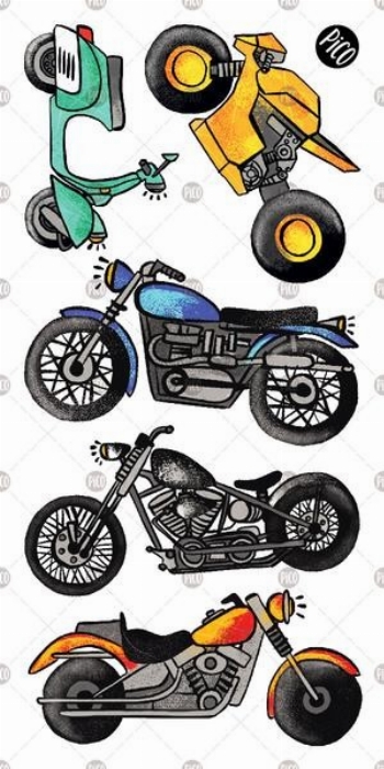 Tatouages temporaires - Amour de la moto | PiCO