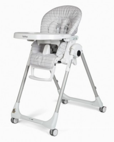 Chaise haute Prima Pappa Zero 3 -  Linear Grey | Peg Perego