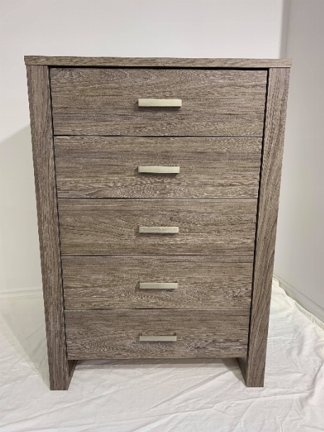 Commode 5 tiroirs- Taupe | MEQ