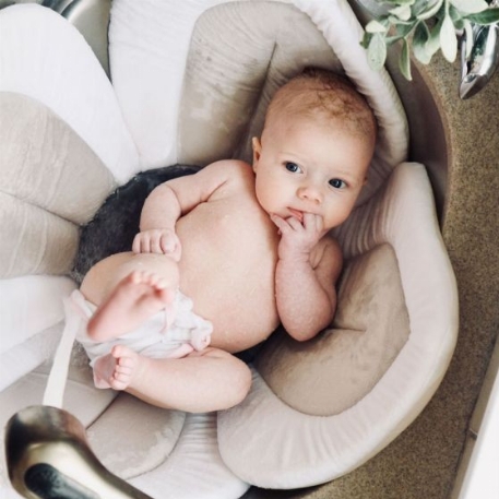 Bain lotus pour lavabo - Blanc et gris | Blooming Baby