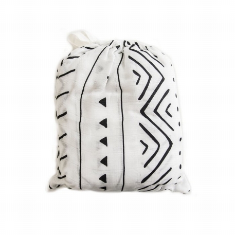 Drap de lit de bébé - White Mudcloth | Loulou Lollipop