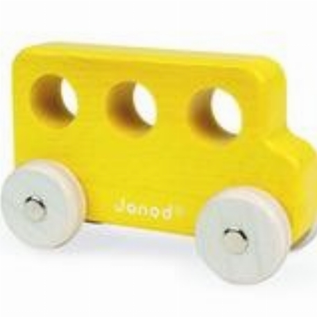Petits véhicules en bois - Autobus Jaune | Janod