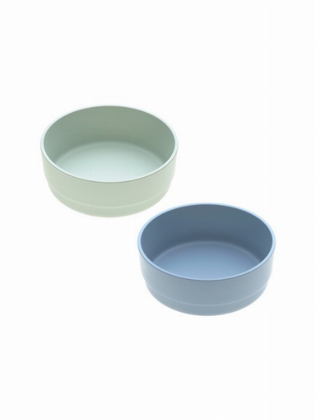 Duo bols en bambou - Menthe/bleu | Lassig