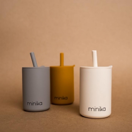 Verre à paille et couvercle | Minika