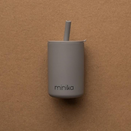 Verre à paille et couvercle | Minika