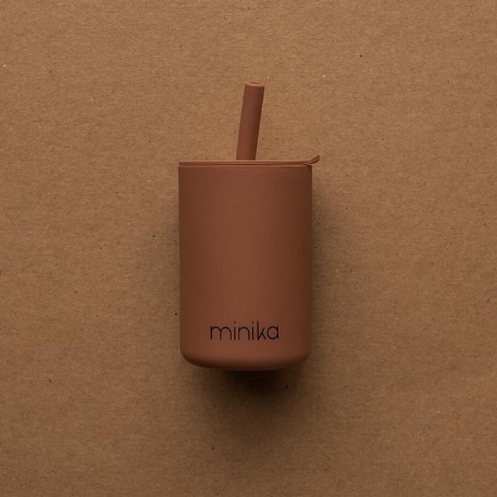Verre à paille et couvercle | Minika
