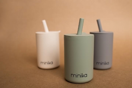 Verre à paille et couvercle | Minika