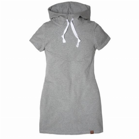 Robe pour femme, grossesse et allaitement - Gris chiné | Nine Clothing