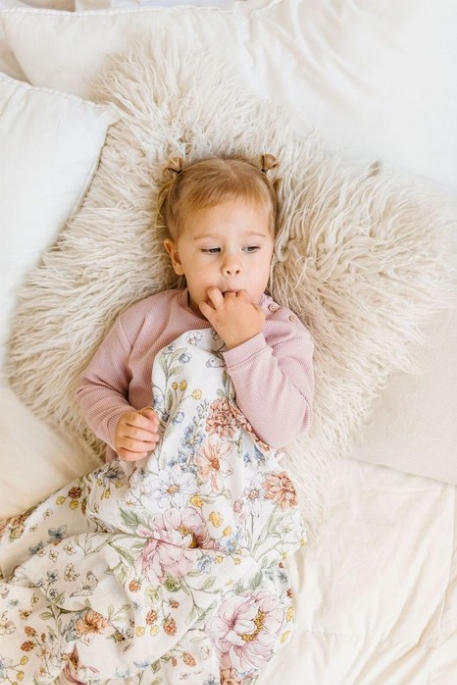 Couverture en mousseline de bambou - Jardin secret | Loulou Lollipop
