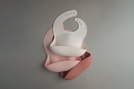 Bavoir en silicone - Rose | Loulou Lollipop