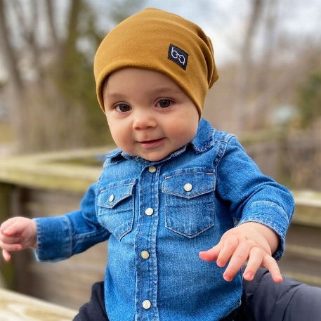 Tuque 4 saisons 6-36 mois - Camel | Babyfied Apparel