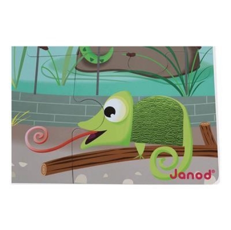 Casse-tête tactile 20 mcx - Journée au zoo | Janod