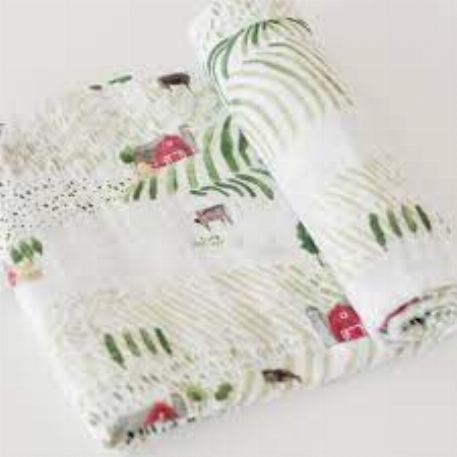 Mousseline de coton, Ferme - Little Unicorn