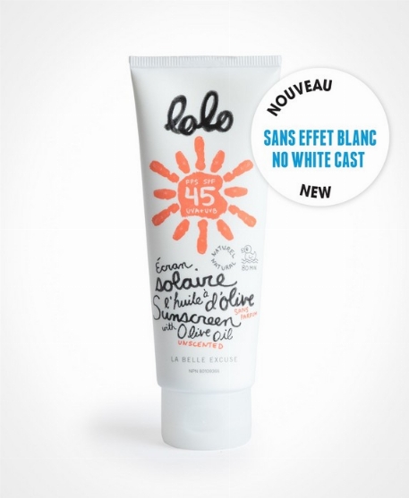 Écran solaire à l'huile d'olive - Sans parfum 75g | Lolo et moi
