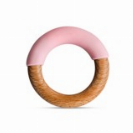 Anneau de bois - Rose | Little rawr