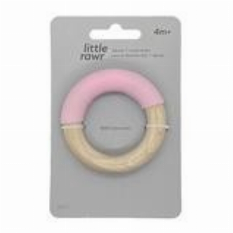 Anneau de bois - Rose | Little rawr