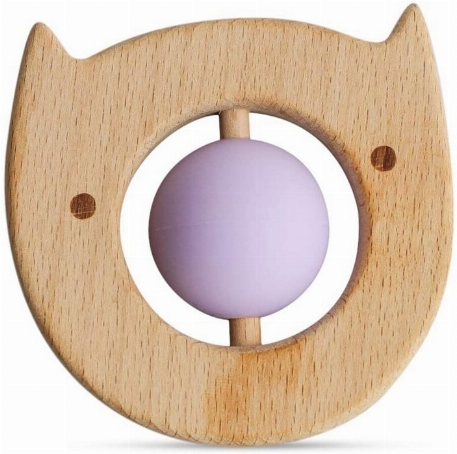 Jouet en bois - Chat lavande | Little rwar