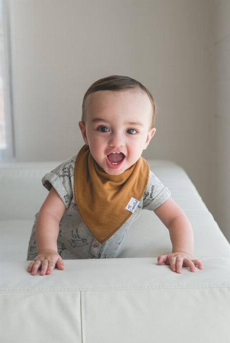 Bavoirs Bandanas - Ridge | Copper Pearl