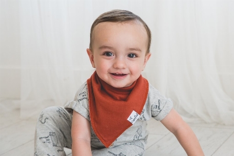 Bavoirs Bandanas - Ridge | Copper Pearl