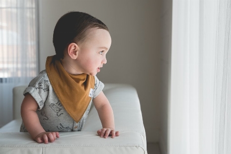 Bavoirs Bandanas - Ridge | Copper Pearl
