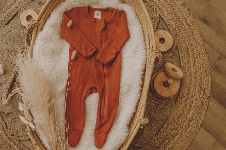 Pyjama en coton - Rouille | Mini Coco