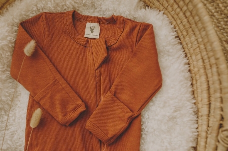 Pyjama en coton - Rouille | Mini Coco