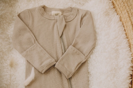 Pyjama en coton - Taupe | Mini Coco