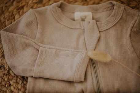 Pyjama en coton - Taupe | Mini Coco
