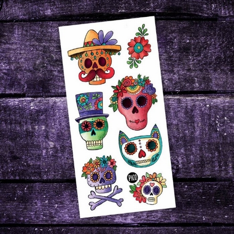 Tatouages temporaires - Les calaveras | PiCO