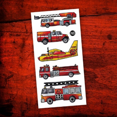 Tatouages temporaires - En sécurité avec les pompiers | PiCO