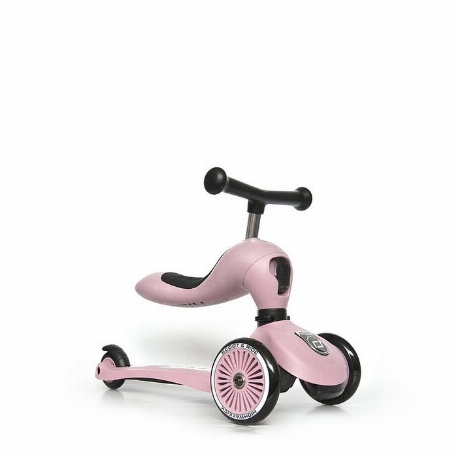 Trotinette 2 en 1 - Highwaykick 1 - Rose | Scoot & Ride