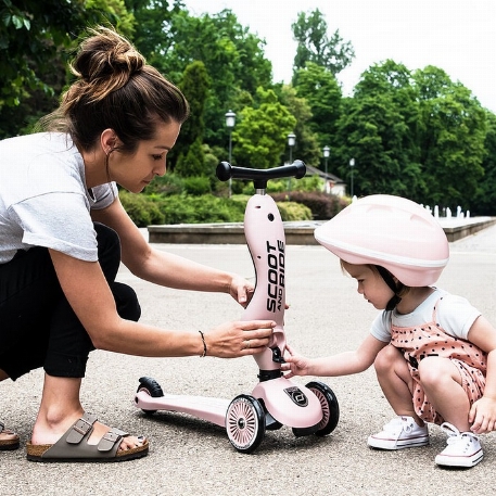 Trotinette 2 en 1 - Highwaykick 1 - Rose | Scoot & Ride