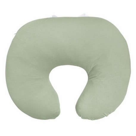Coussin d'allaitement en bambou - Vert mousse | Perlimpinpin