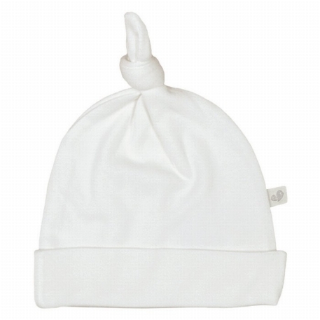 Bonnet à noeud en bambou 1-3M - Ivoire | Perlimpinpin