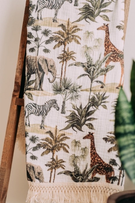 Couverture en mousseline - Safari | Must Be Baby