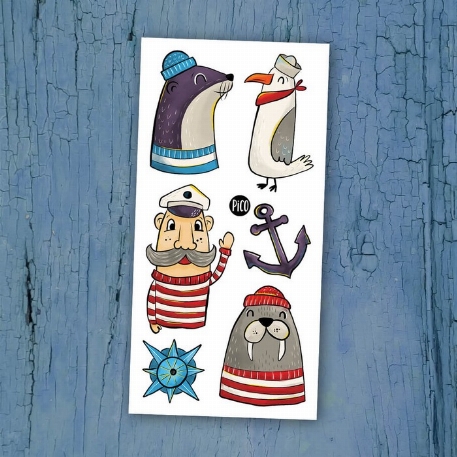 Tatouages temporaires - Hé Oh Capitaine | PiCO