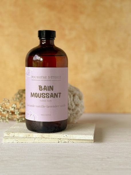 Bain moussant - Lavande & vanille | Savonnerie Poussière D'Étoile