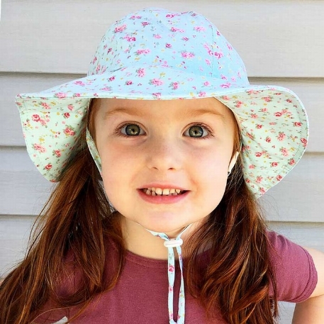 Chapeau en coton UV - Rose Retro | Jan & Jul