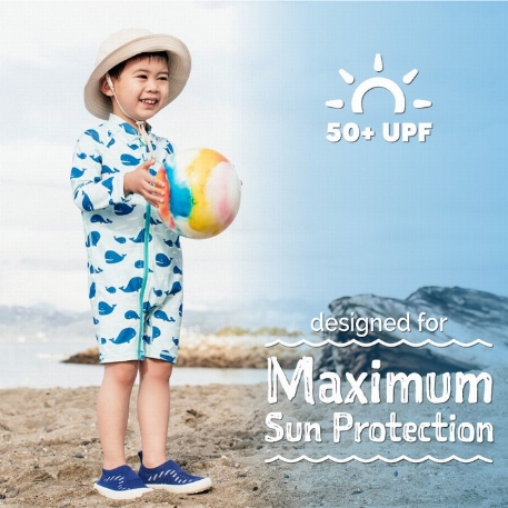Maillot de bain UV - Baleines | Jan & Jul