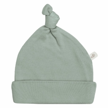 Bonnet à noeud en bambou 1-3M - Mousse | Perlimpinpin