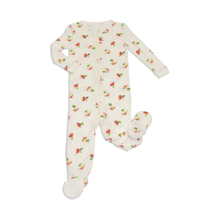 Pyjama en coton biologique - Radis | Silkberry Baby