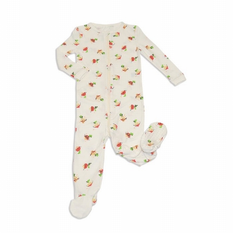 Pyjama en coton biologique - Radis | Silkberry Baby