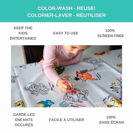 Nappe à colorier - Corps humain | Bimoo