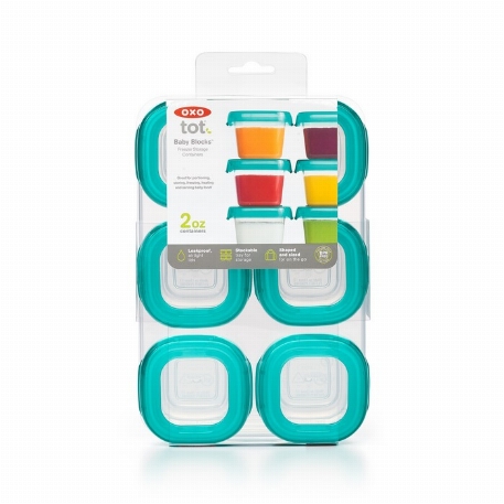 Plats de congélation (2 oz) - Turquoise | Oxo Tot