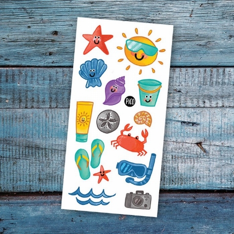 Tatouages temporaires - Journée à la plage | PiCO