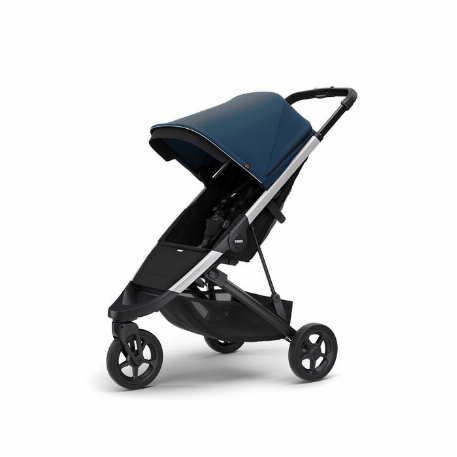 Poussette Spring - Majolica Blue / Noir | Thule