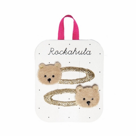 Barrettes Pqt 2 - Teddy l'ourson | Rockahula