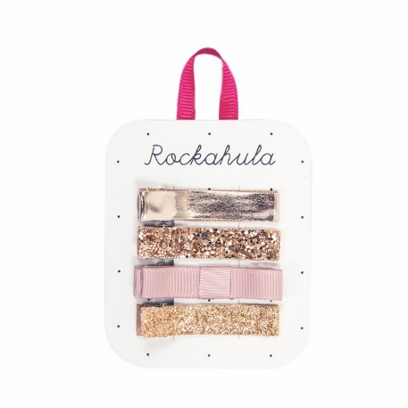 Barrettes Pqt 4 - Dorée | Rockahula