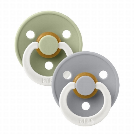 Suces Colour - 6-18 mois - Sage/Cloud (nuit) | Bibs