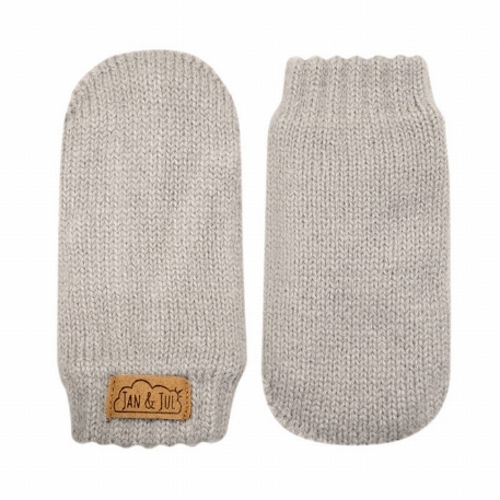 Mitaines de laines - Gris | Jan & Jul